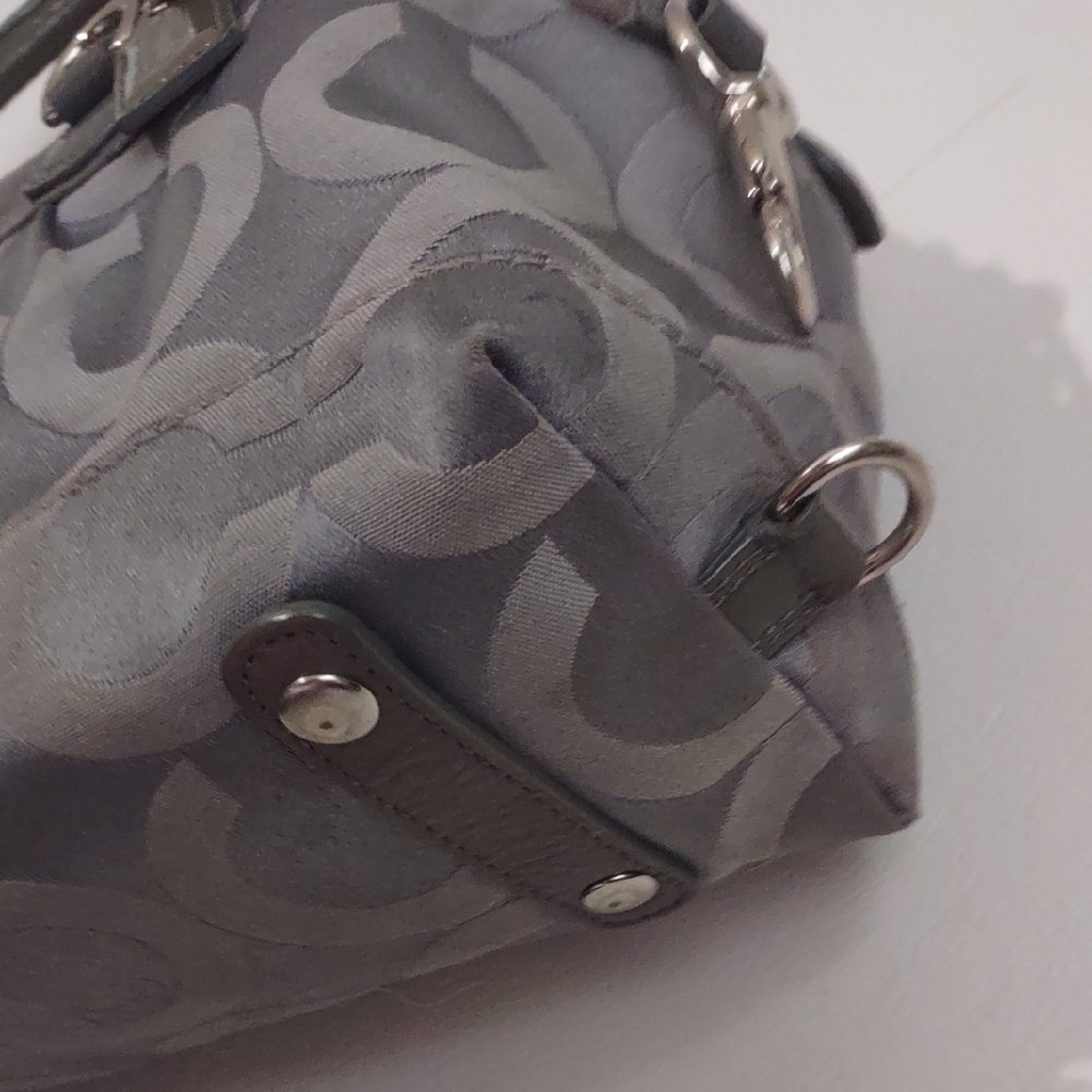 Coach Gray and Black Satchel - Picture 8 of 16